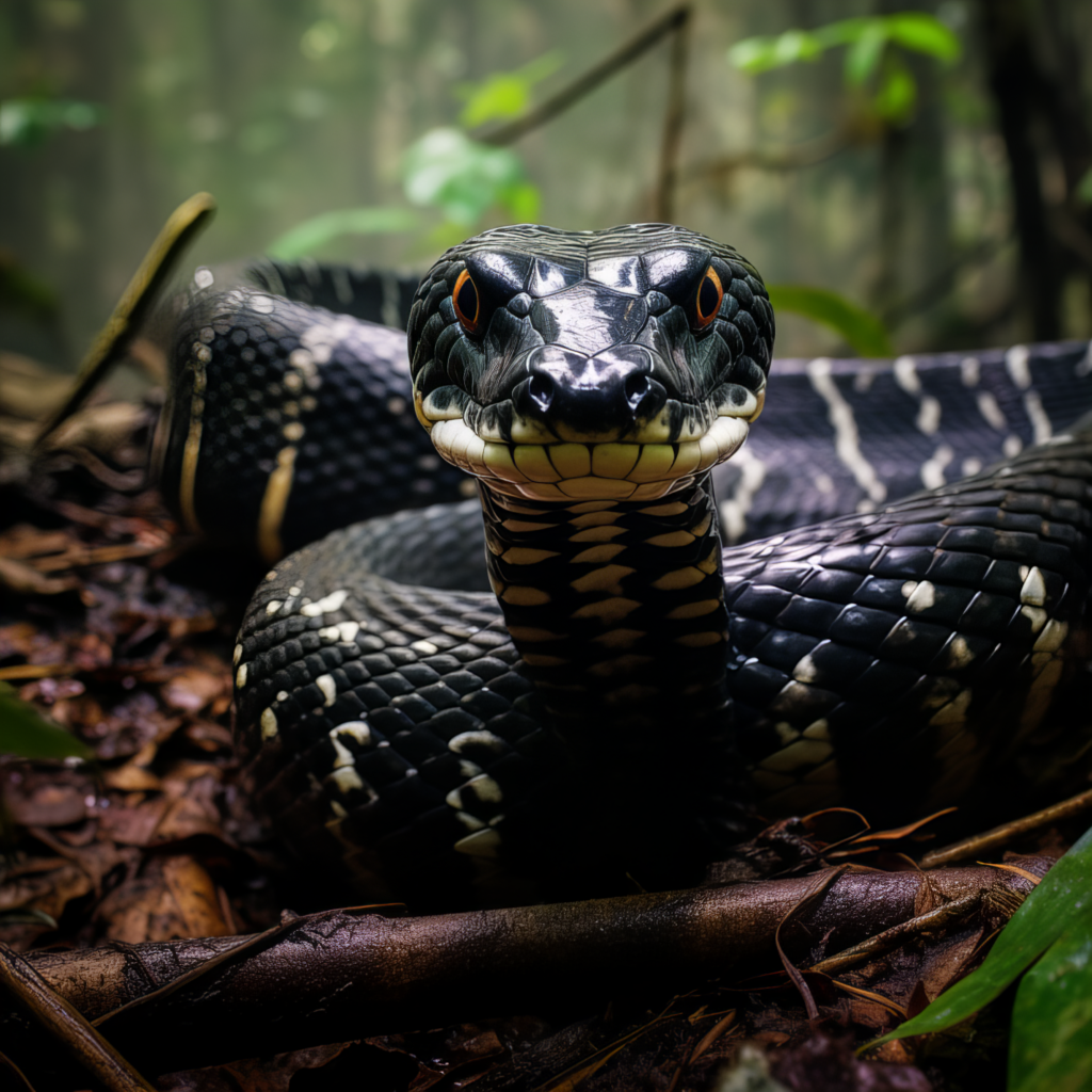 AI picture of King Cobra from snake attack