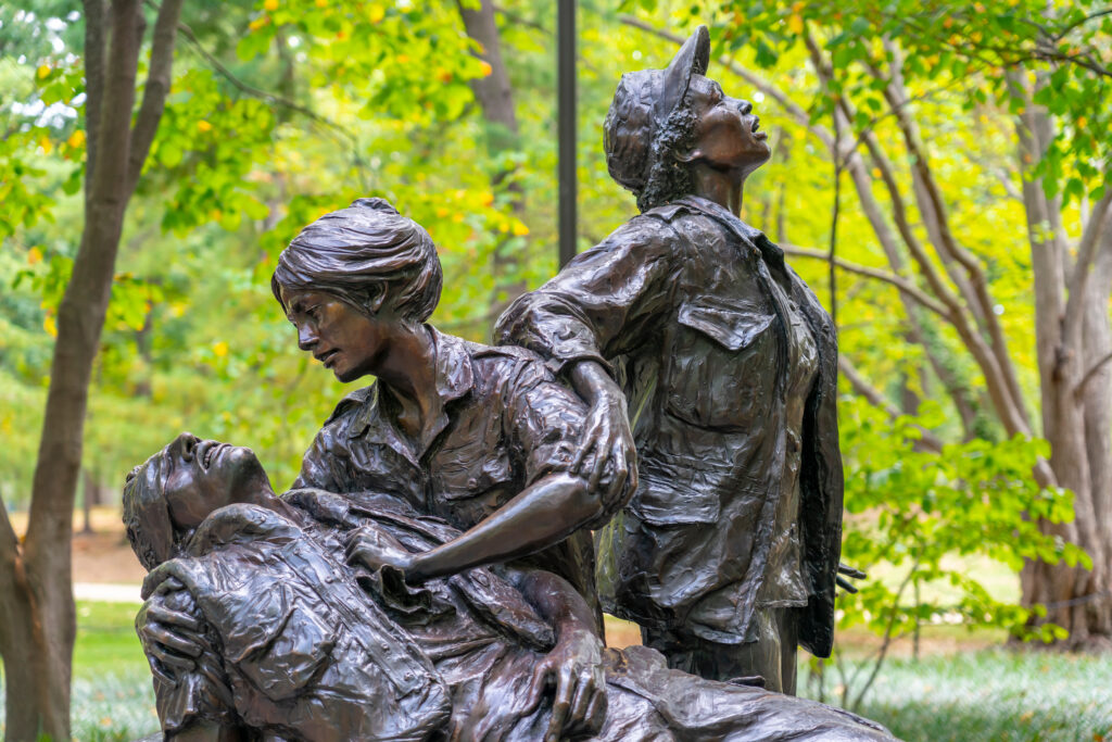 Women Nurses from Vietnam War Monument
