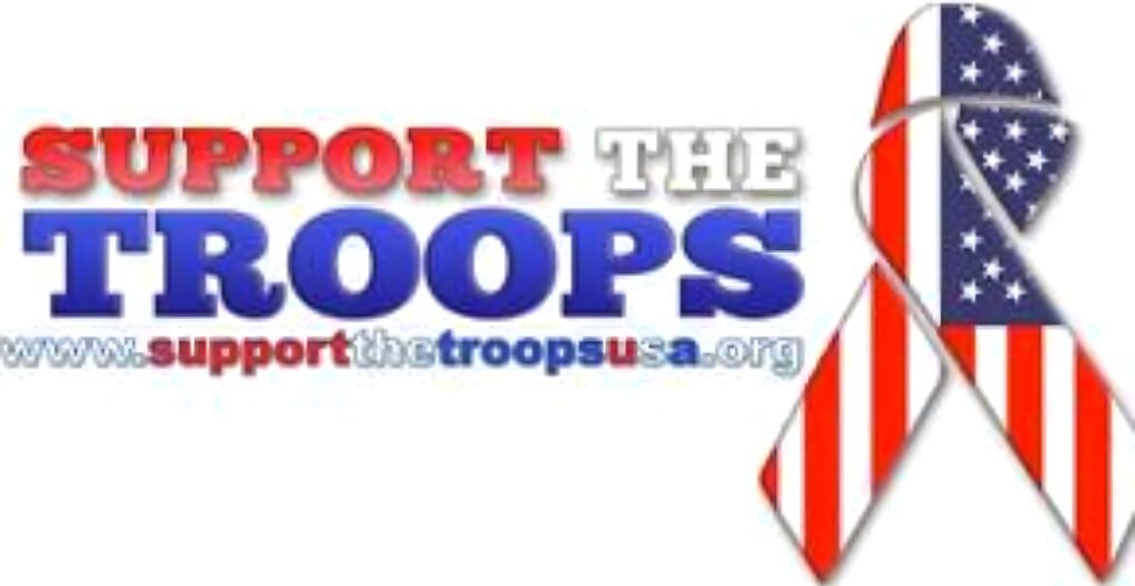 Support the Troops Logo, a veteran charity

